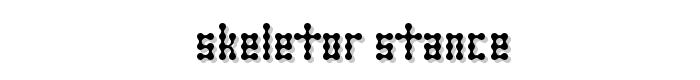 Skeletor Stance font